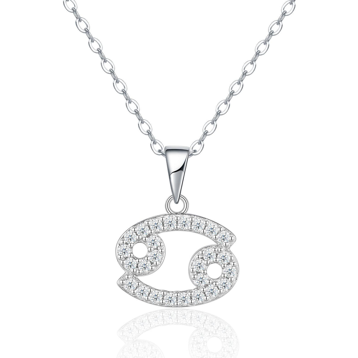 Sterling Silver Zodiac Moissanite Necklace