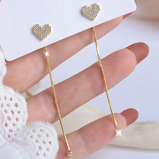 Long Micro-Encrusted Zircon Jewelry Accessories.