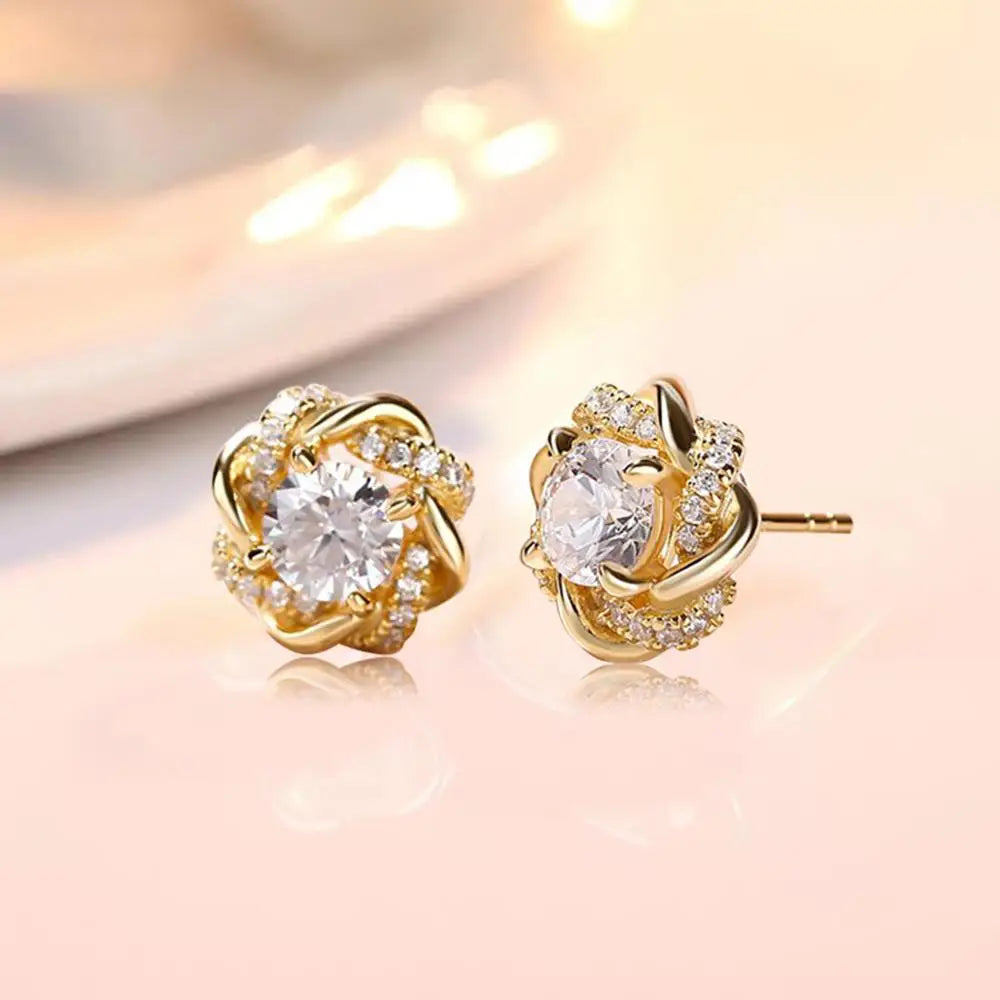 Luxury Quality Trendy Star Of David 2 Carat 6.5mm Moissanite Earrings Studs Pure 925 Silver Certificated Women's Jewellery Sale