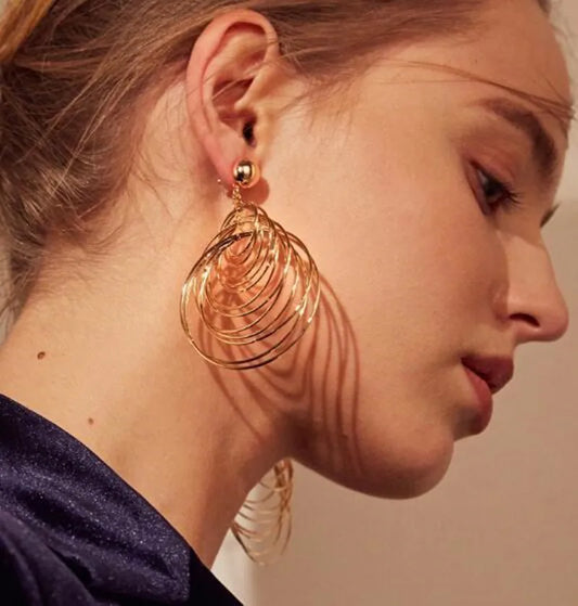 Earrings for women crystal oorbellen hangers chain pendientes largos ear circle.