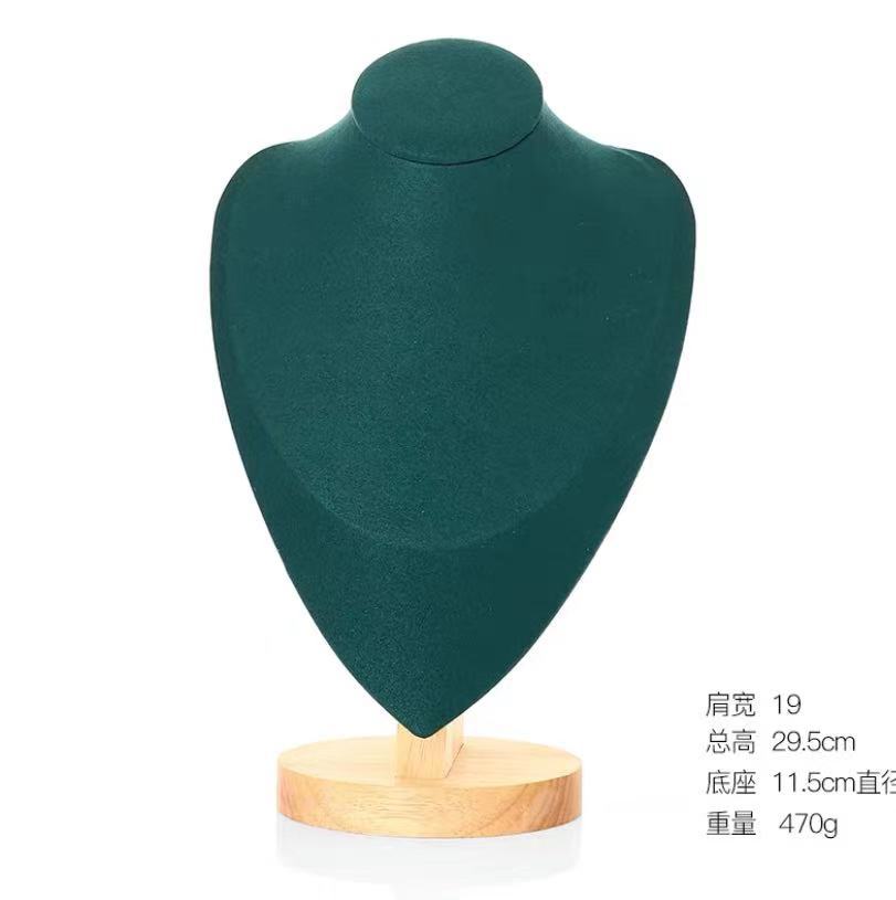 Solid Wood Figure Neck Display Stand Necklace Display Stand Jewelry Display Stand Jewelry Jewelry Storage Stand