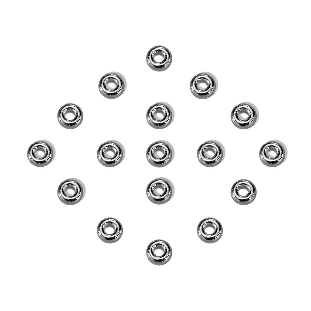 999 Pure Silver Abacus Bead Tube Bead Spacer Bead Niche Handmade DIY Simple Geometric Cylindrical Bead Tool Line Loose Beads