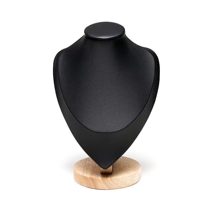 Solid Wood Figure Neck Display Stand Necklace Display Stand Jewelry Display Stand Jewelry Jewelry Storage Stand