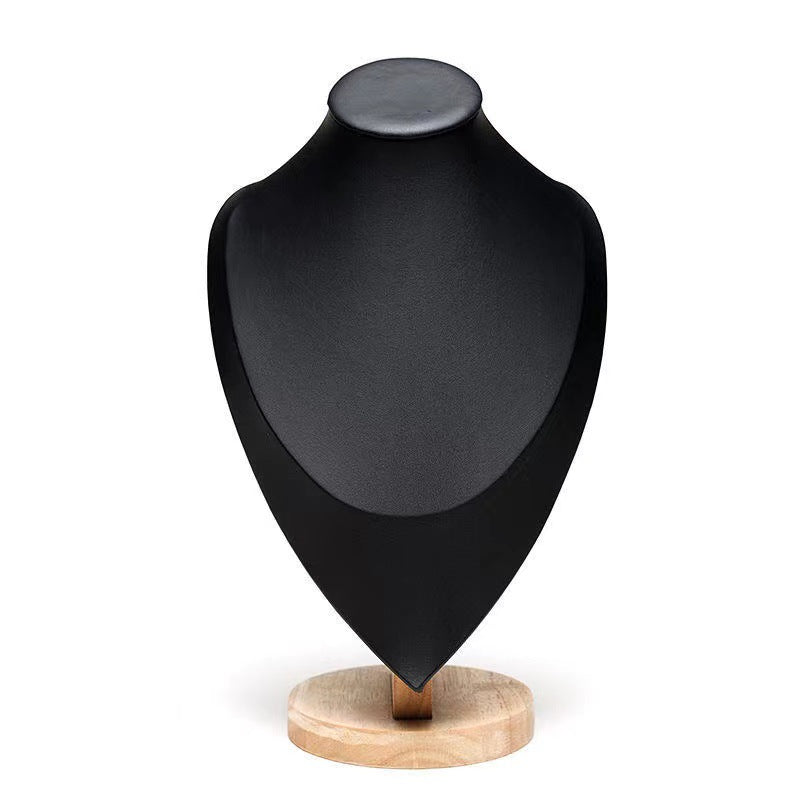 Solid Wood Figure Neck Display Stand Necklace Display Stand Jewelry Display Stand Jewelry Jewelry Storage Stand