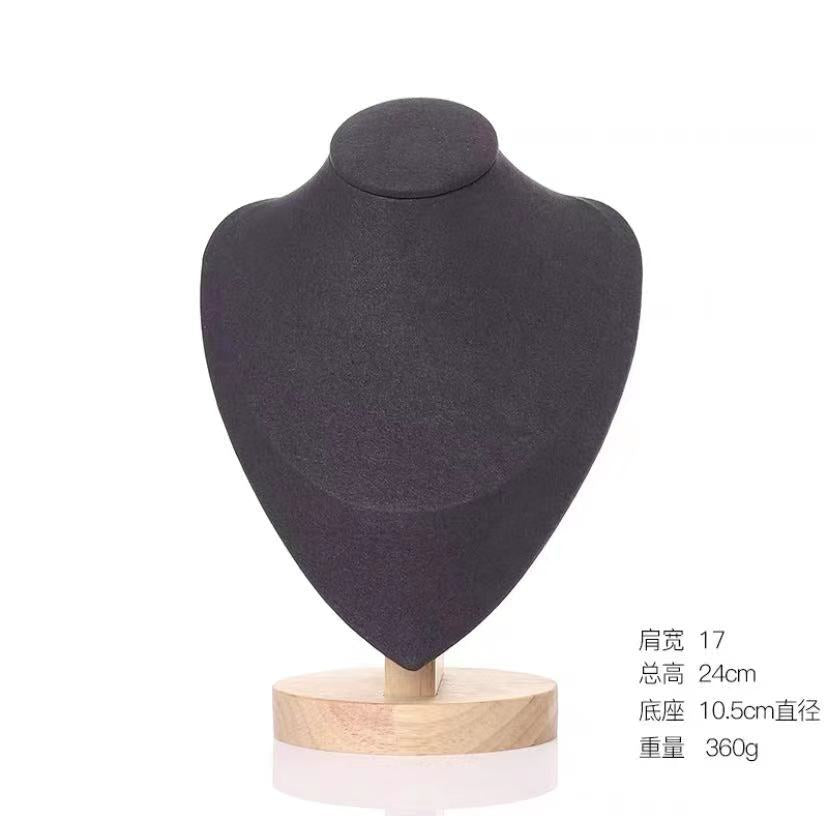Solid Wood Figure Neck Display Stand Necklace Display Stand Jewelry Display Stand Jewelry Jewelry Storage Stand