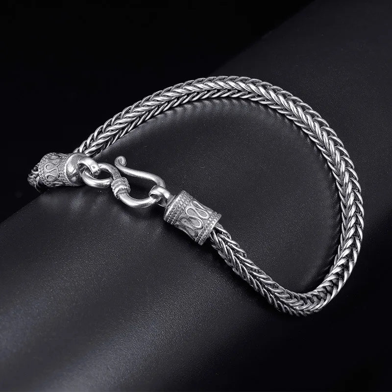 925 Silver Bracelet Men Classics Fine Jewellery Chain Gifts.