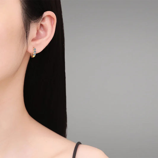 Luxury 100% Real 18k Gold Diamond Earrings Moissanite Earrings 1.2 karat D Color Moissanite Earrings.
