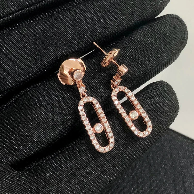 Luxury Jewellery 925 Sterling Silver Women's Pendant Earrings.