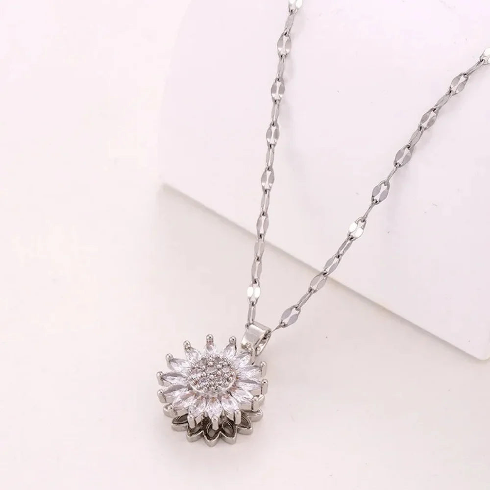 Sunflower Necklace, Exquisite Style,