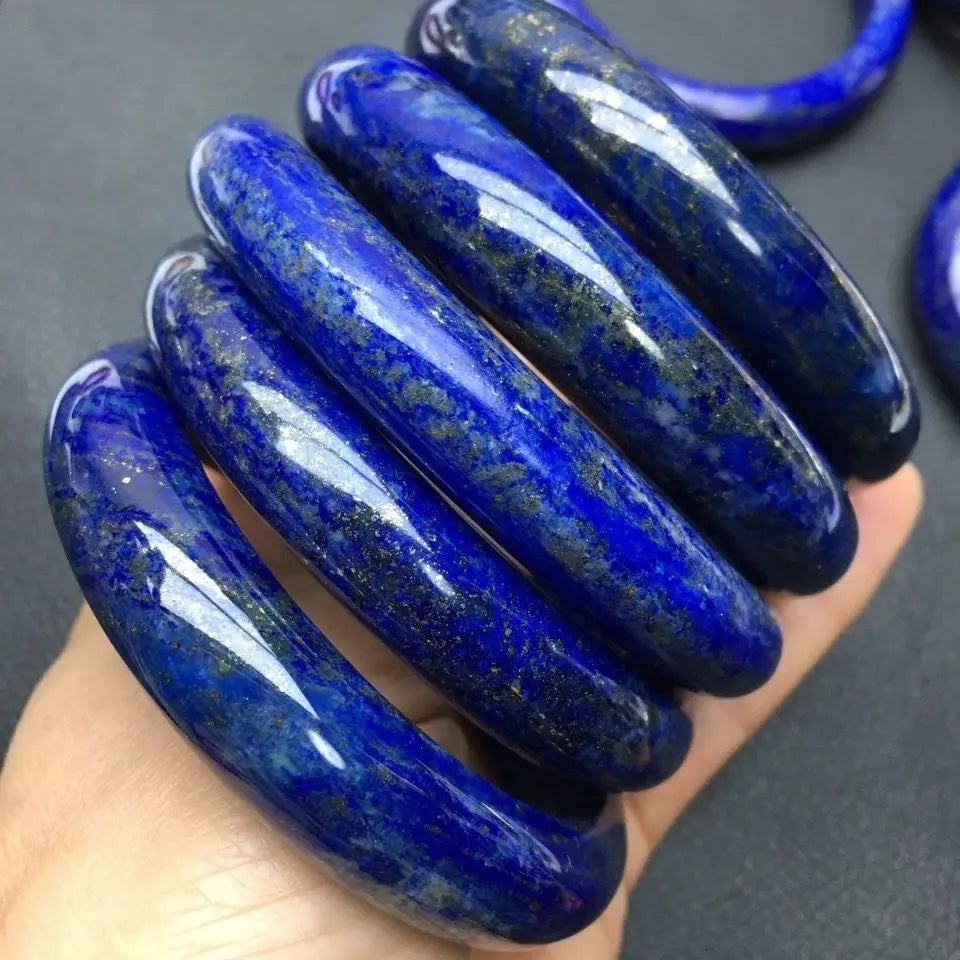 Gemstone Blue Natural Lapis Lazuli Bracelet Exquisite Noble Jade Bangle Hand Decoration Accessories Jewelry Boutique Fine Gift