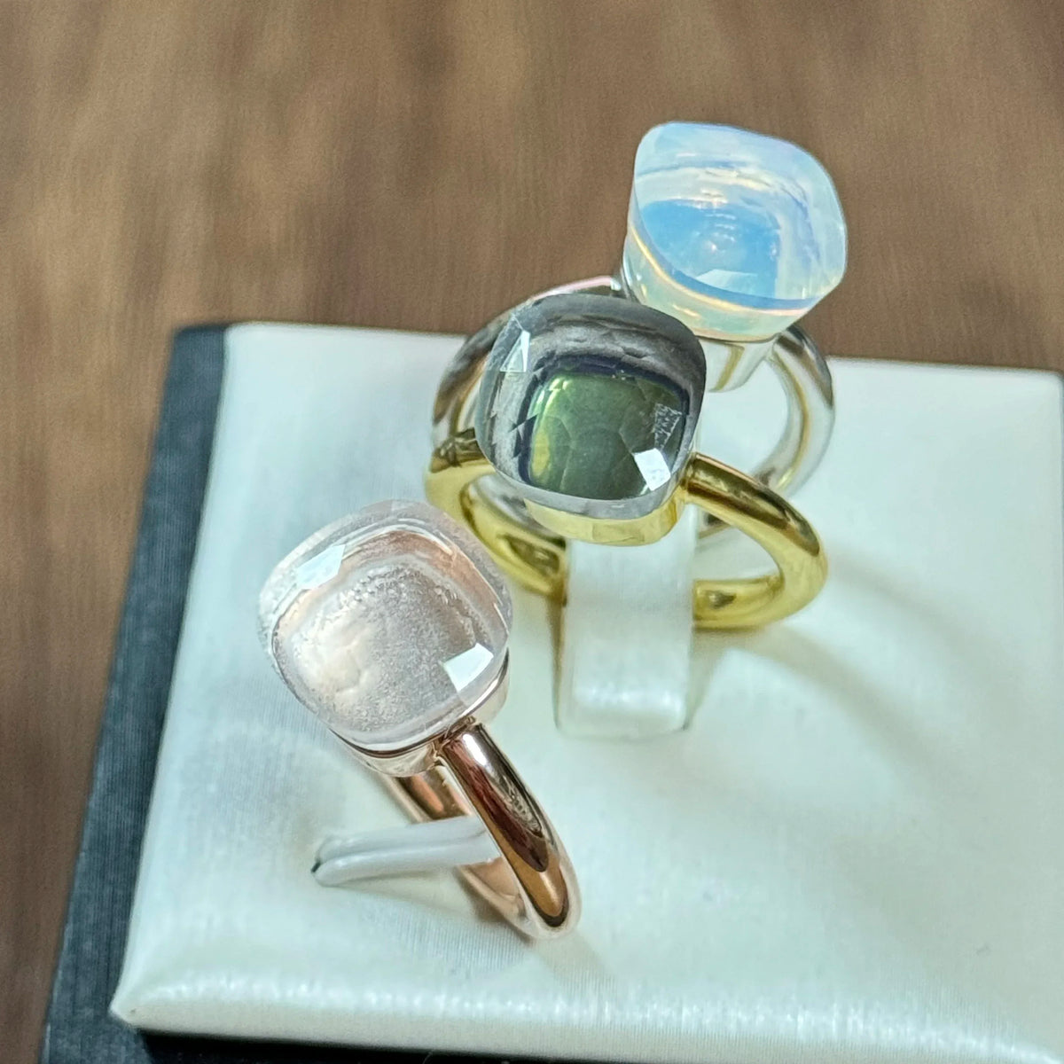 Classic Ring Stacking Mixed Color Crystal Ring 33 Colors Candy Style Ring Jewellery Gift.