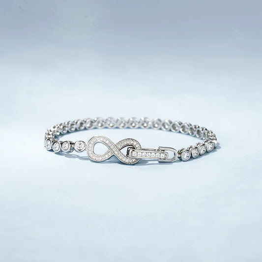 Genuine platinum bracelet with all diamonds,Taoshan diamond platinum fashionable handicraft.