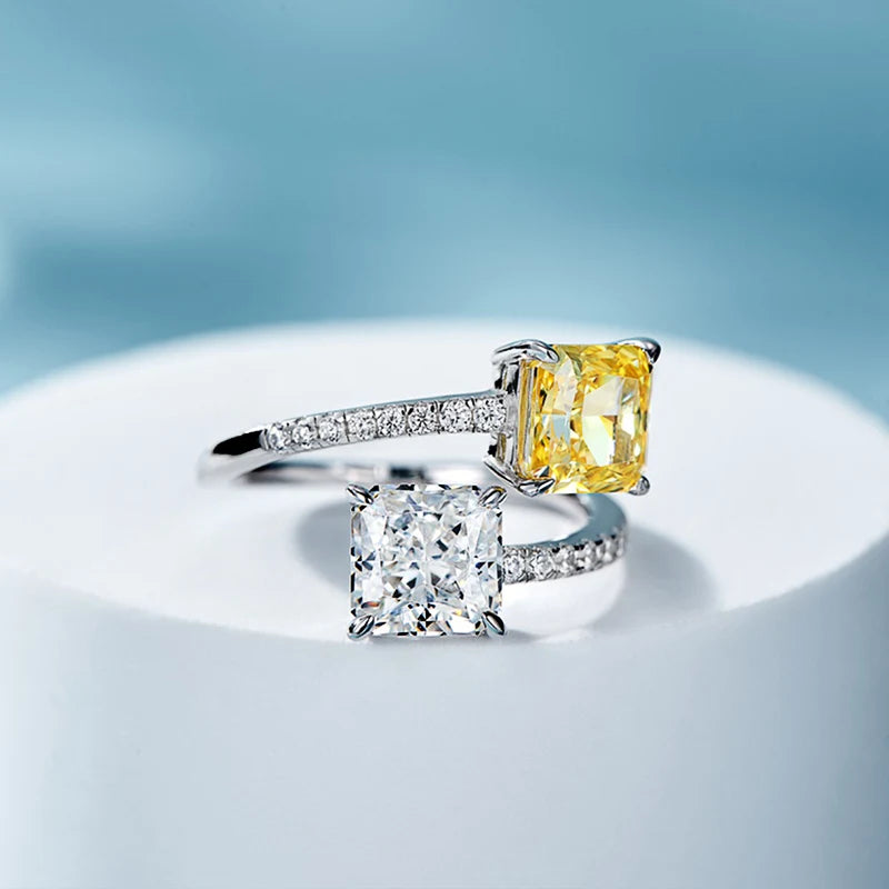 Opening Ring Luxury Fashion Accessories with Shiny Cubic Zirconia Stylish Adjustable Jewellery.