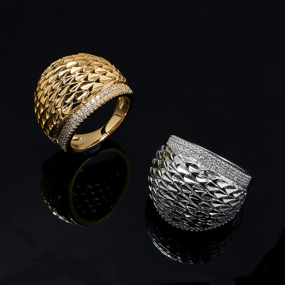 Bangle Set For Women Cubic Zircon Bangle Ring Wide Bracelet Jewellery.
