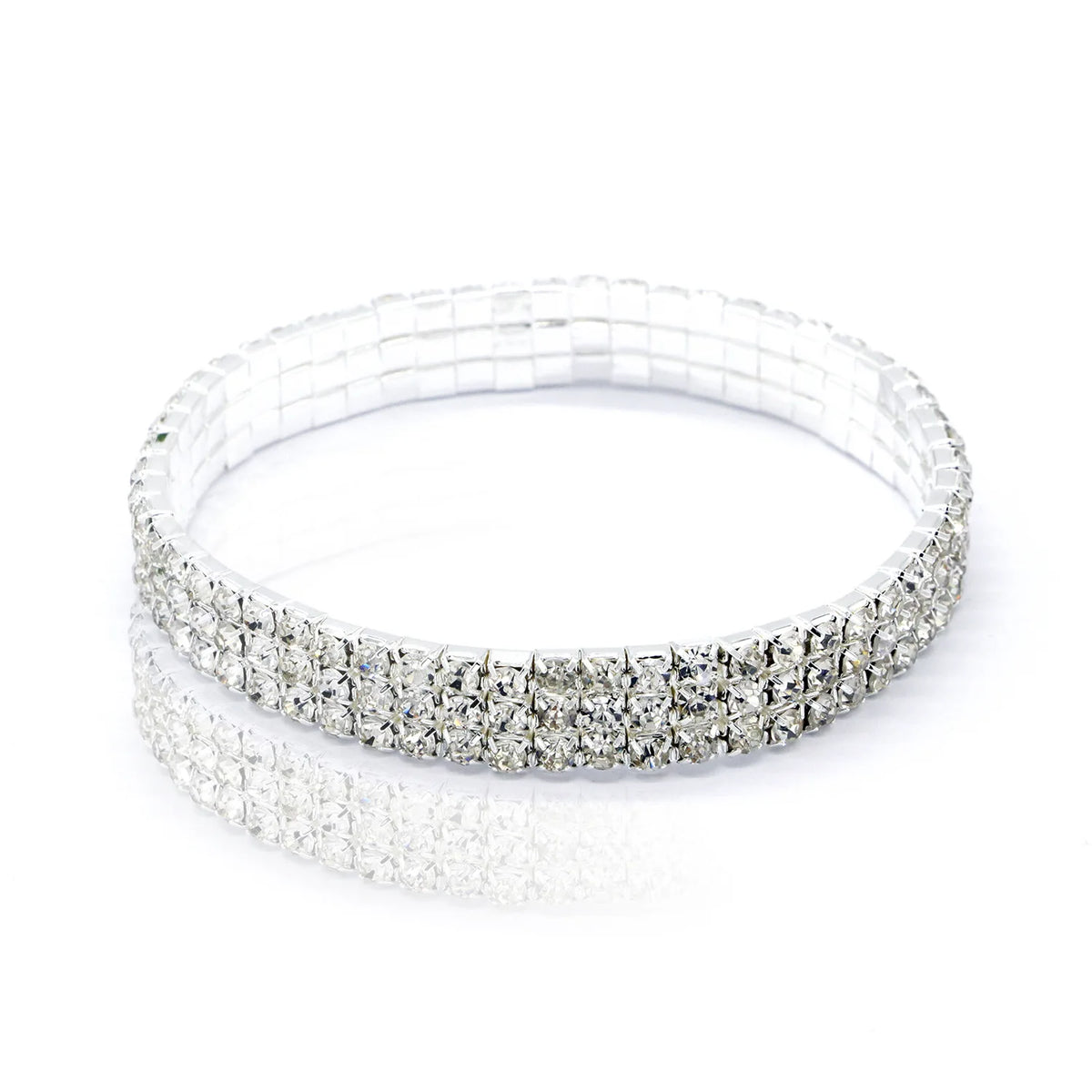 Fashion Rhinestone Anklet Multi-layer Crystal Elastic Chain Ankle Bracelet Jewellery.