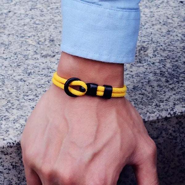 Fashion Rope Bracelet Men Double Layer Bracelet Accessories. Alternate View