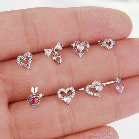 1Pcs Nose Rings Studs L Shaped Nose Rings