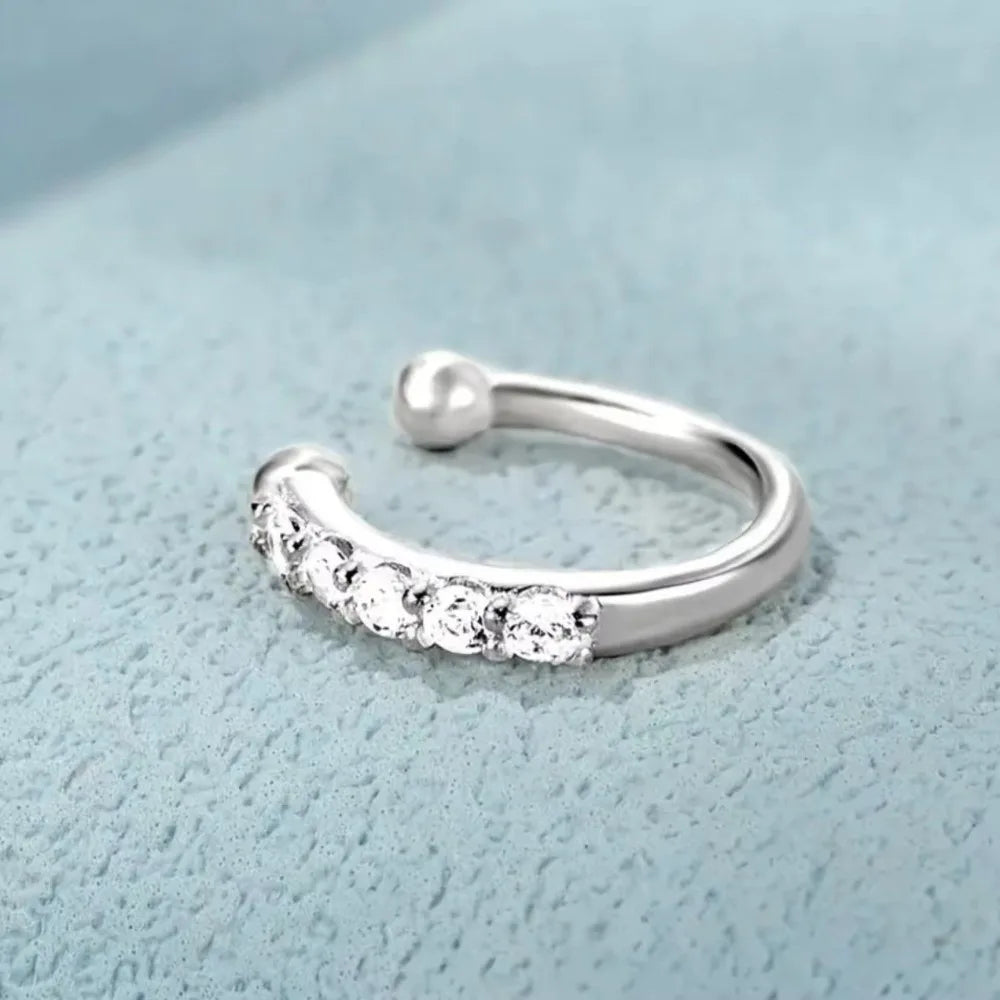 Hypoallergenic Fake Nose Rings Adjustable False Nose Rings.