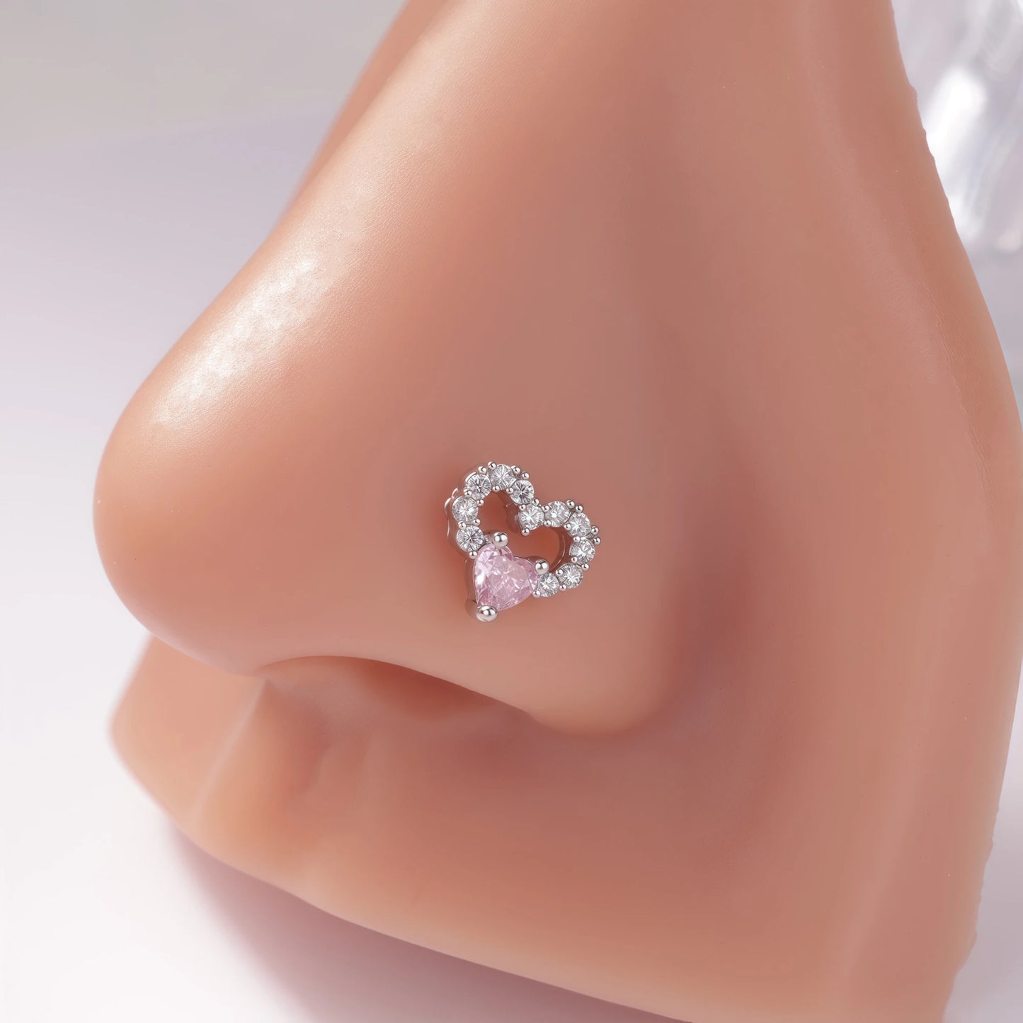 1Pcs Nose Rings Studs L Shaped Nose Rings