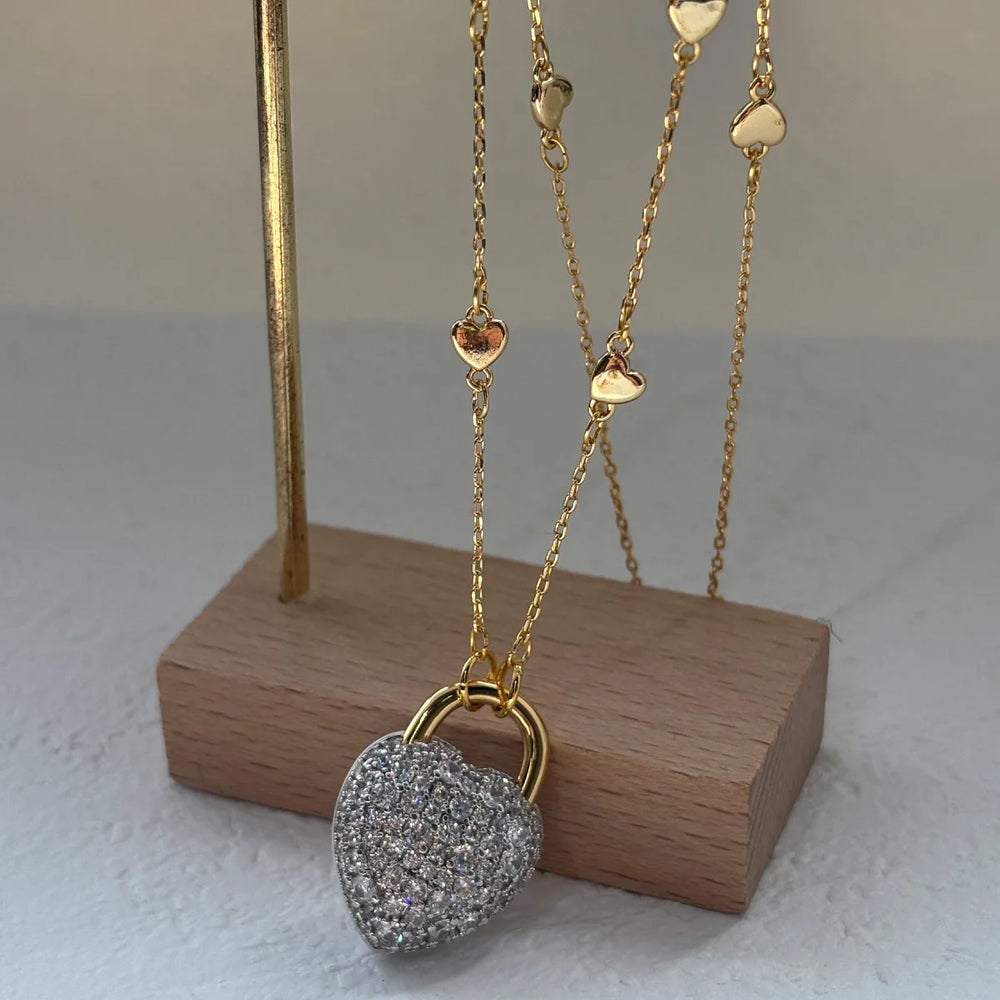 New necklace women's niche design bracelet high-end earrings light luxury ring jewellery set.