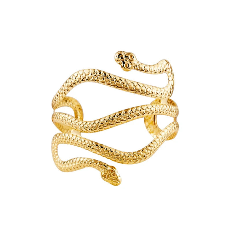 Open Snake Upper Arm Bangle Bracelet Adjustable Arm Cuff Bangle Bracelets.