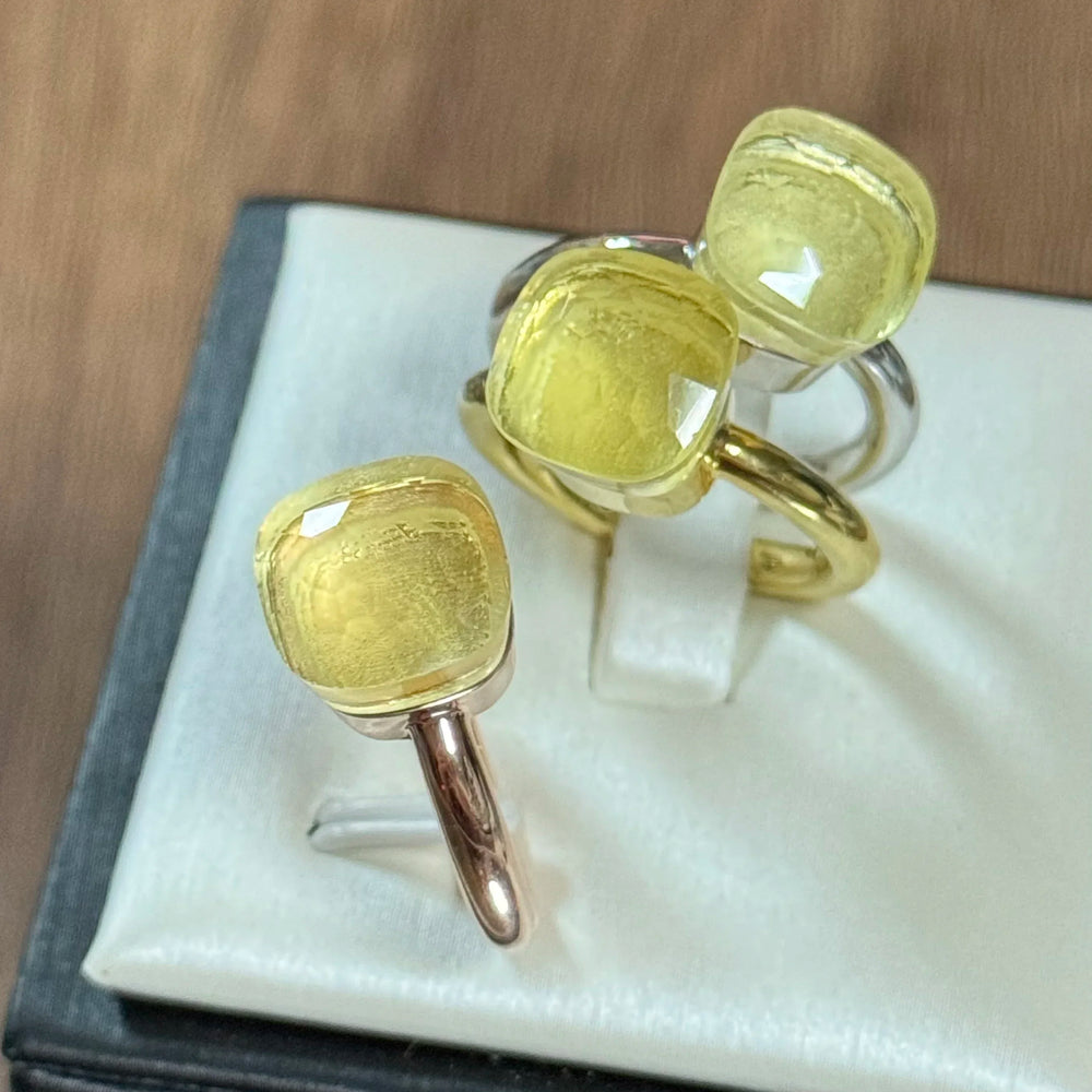 Classic Ring Stacking Mixed Color Crystal Ring 33 Colors Candy Style Ring Jewellery Gift.
