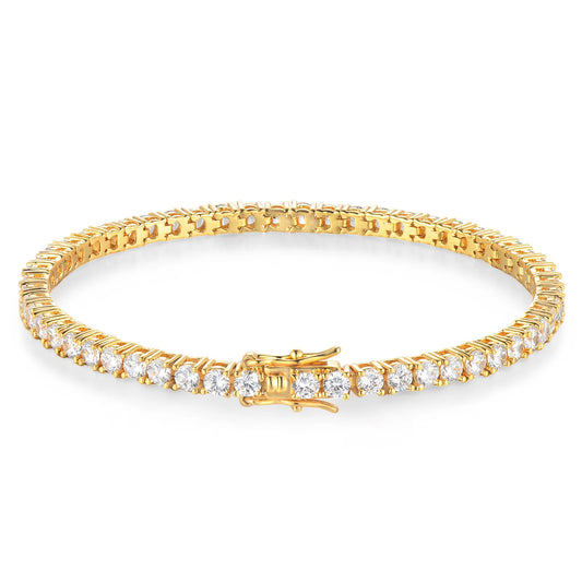 D VVS1 Moissanite Tennis Bracelet 925 Sterling Silver Single Row Classics with GRA Bracelets.