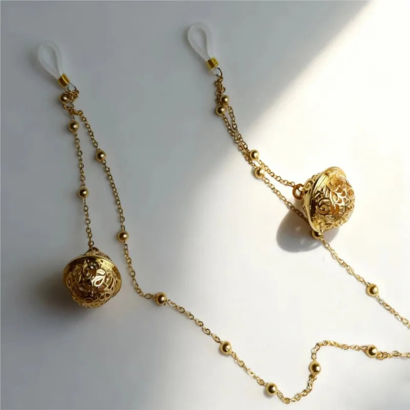 Fashion Metal Body Chain With Bell Pendant Cosplay Party Game Accessory Couple Gifts Decoration