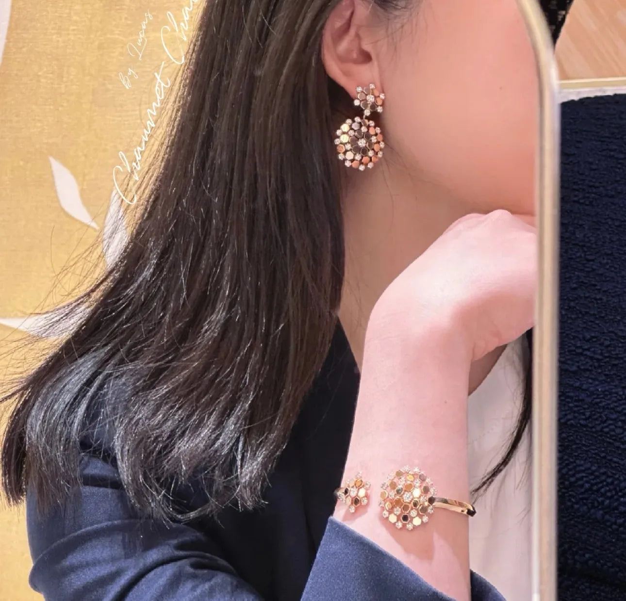 100% 925 Sterling Silver New Style Honeycomb Pave Zirconia Snowflake Bangle Bracelet For Women Fine Jewelry