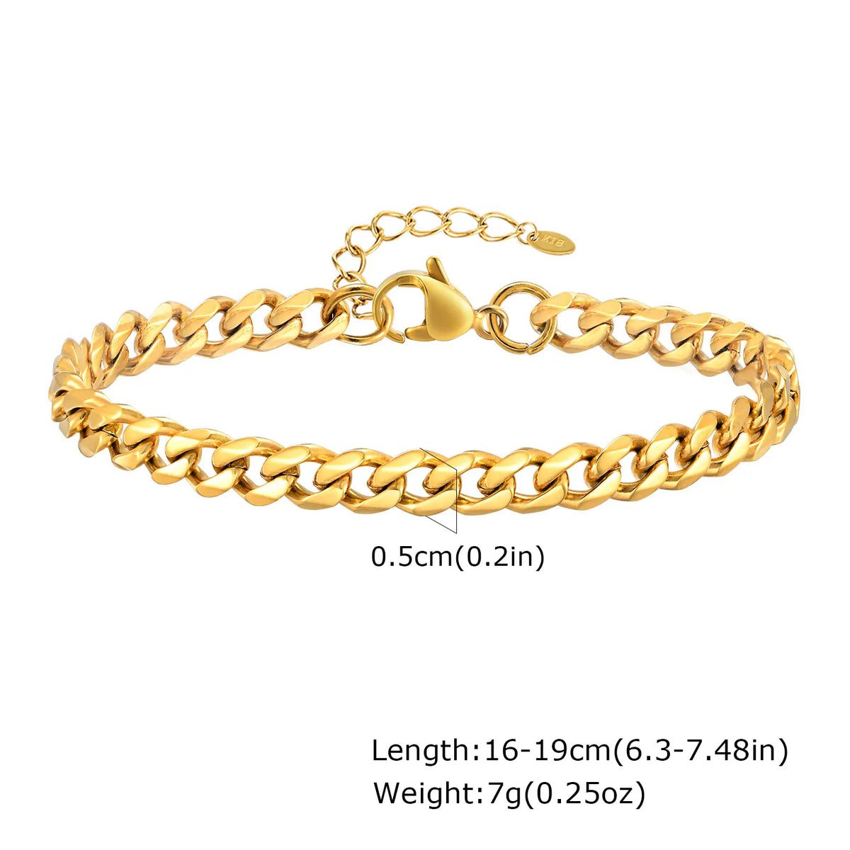 Chunky Bold Bracelets, Stainless Steel, Bracelet Gold Plated Tarnish Free.