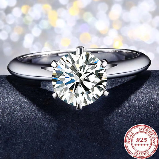Sterling Silver Rings Cubic Zirconia