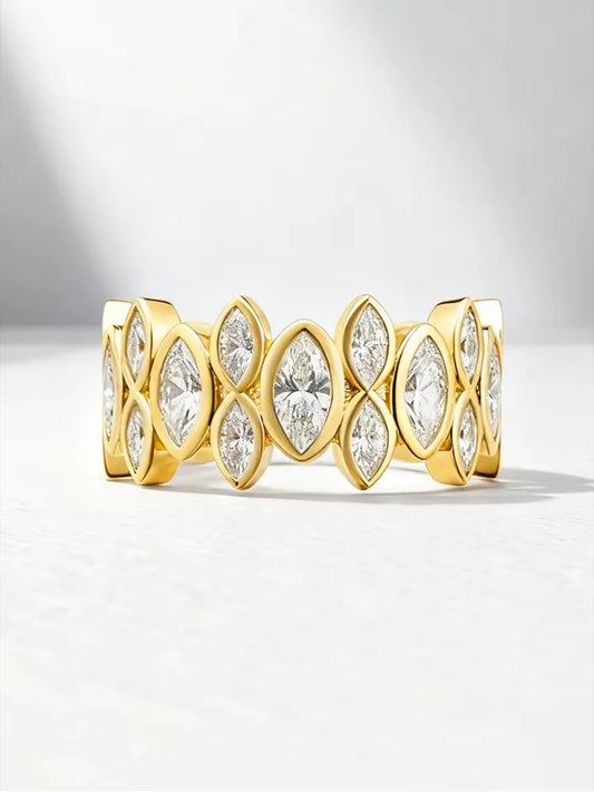 925 Sterling Silver Advanced Fashion Exquisite Oval Zircon Ring Luxury High Quality Fine Jewellery.