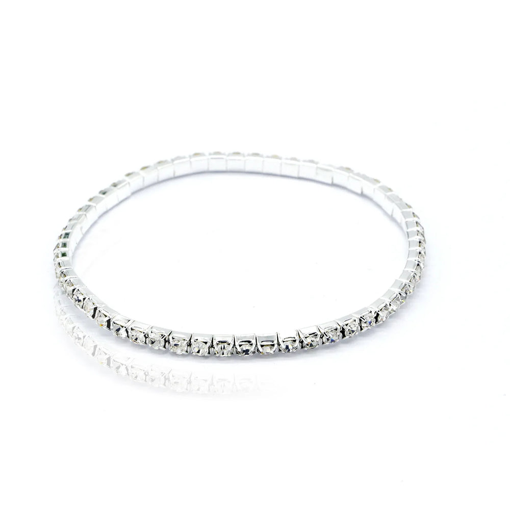 Fashion Rhinestone Anklet Multi-layer Crystal Elastic Chain Ankle Bracelet Jewellery.