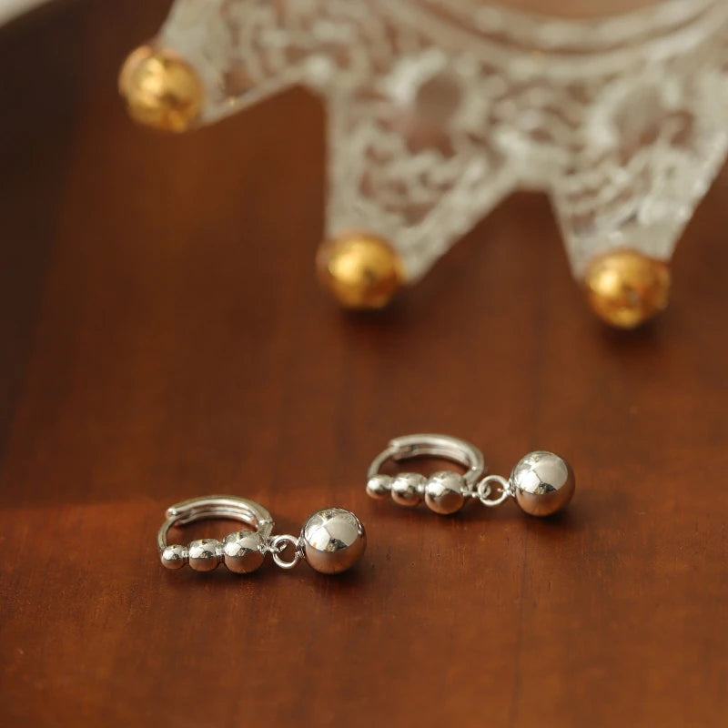925 Sterling Silver Earrings Simple Fashionable Unique Design.