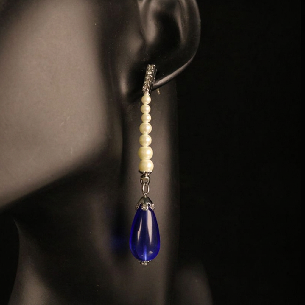 Earring photo with text removal