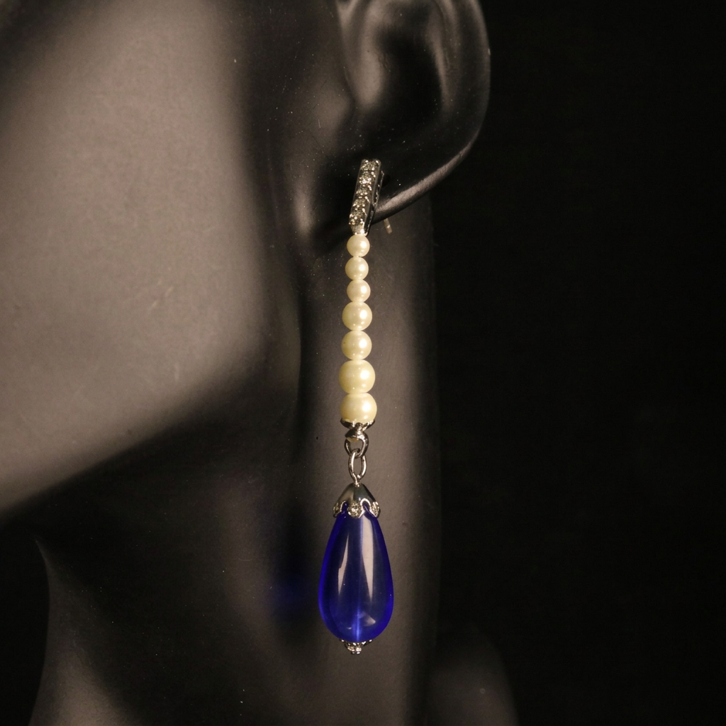 Earring photo with text removed