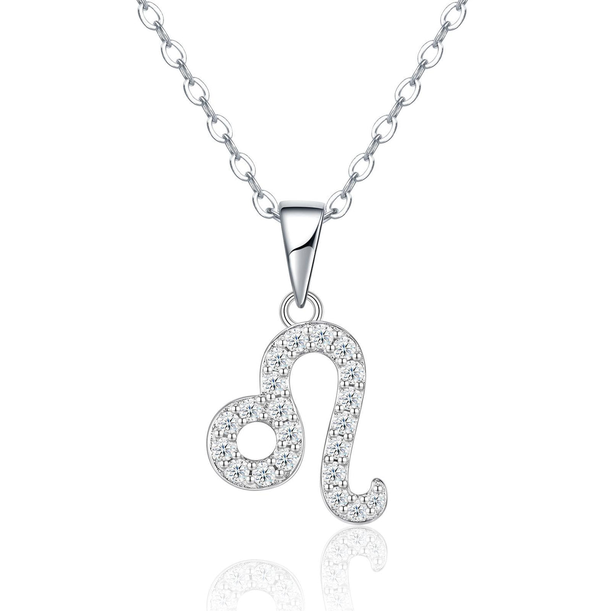 Sterling Silver Zodiac Moissanite Necklace