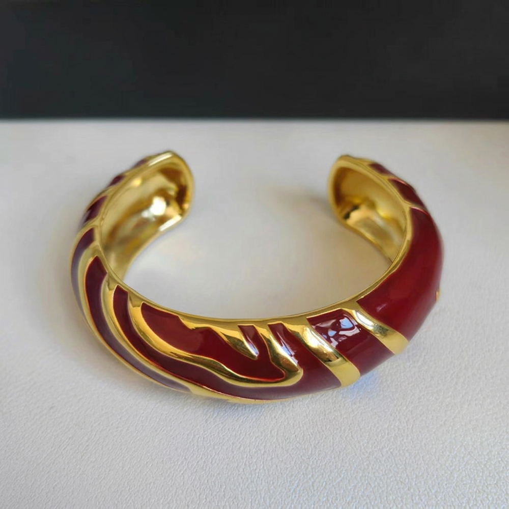 Red bracelet with background name removed