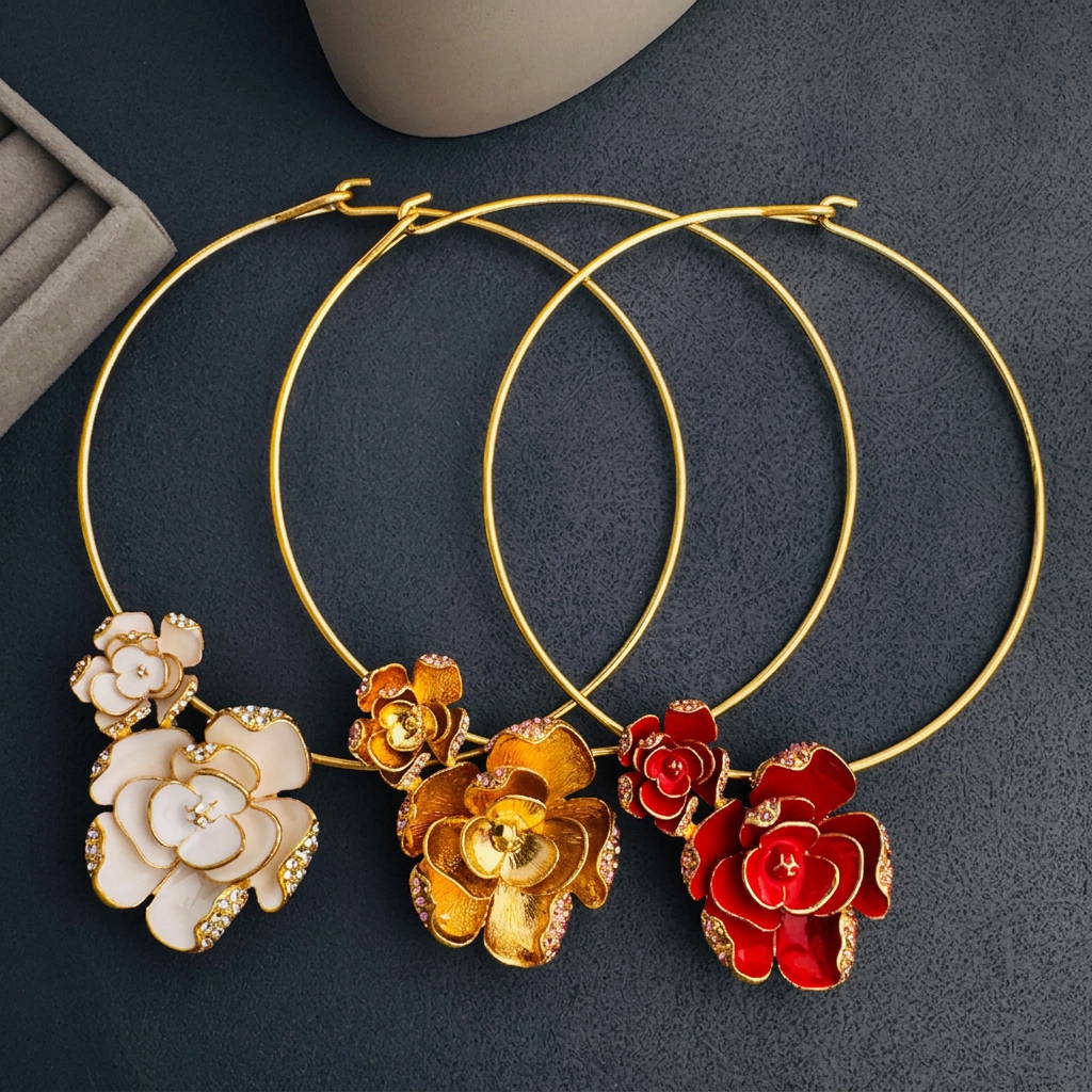 Three necklaces without text