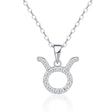 Sterling Silver Zodiac Moissanite Necklace