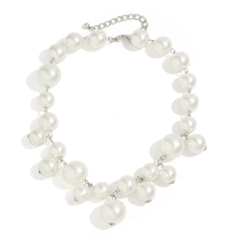 Exaggerated Acrylic  Big Ball Beads Necklace Clavicle Chain Jewellery.