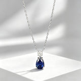 S925 Silver Pear Drop Necklace