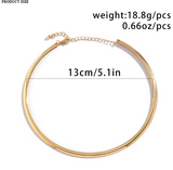 Elegant Simple Circle Collar Necklace Jewellery.