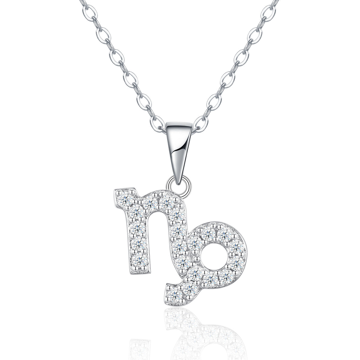 Sterling Silver Zodiac Moissanite Necklace
