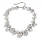 Exaggerated Acrylic  Big Ball Beads Necklace Clavicle Chain Jewellery.
