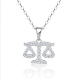 Sterling Silver Zodiac Moissanite Necklace