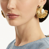 Marine Style Exaggerated Stylish Asymmetrical Shell Stylish Elegant Earrings.