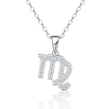 Sterling Silver Zodiac Moissanite Necklace