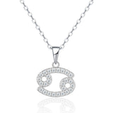 Sterling Silver Zodiac Moissanite Necklace