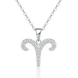 Sterling Silver Zodiac Moissanite Necklace